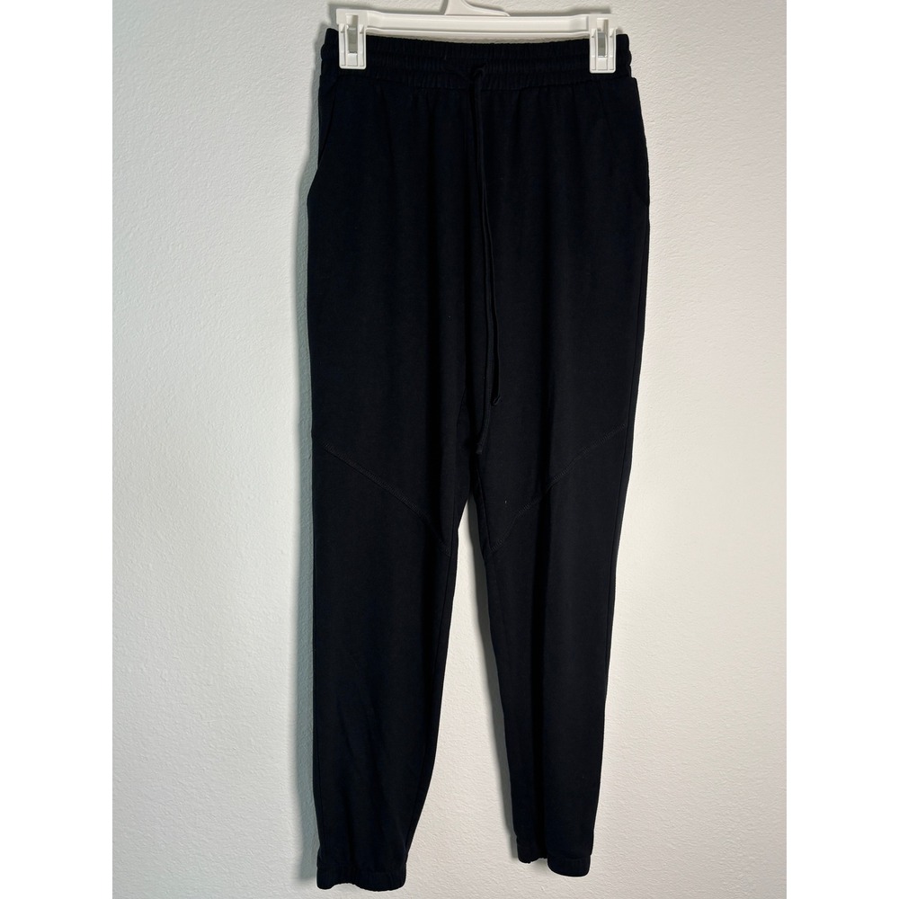 Forever 21 Black Jogger Sweatpants Elastic Waist Drawstring Pockets Small